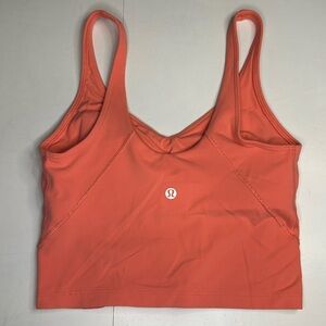 Lululemon Align Tank Top Size 4 Peachy Pink Yoga Stretch Light Support Nulu